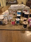 Vintage Lot Of  Thread On Wooden Spools Lot Of 33 new    Used