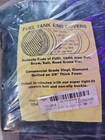 New Robert James 26  Black Quilted Vinyl Fuel Tank End Covers Pair 01-065260905