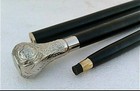 Nautical Vintage Heavy Head Solid Brass Wooden Walking Stick Cane Father Gift