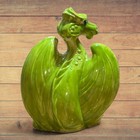 Cute Winged Dragon Figurine Ceramic Statue Fantasy Mythical Decor Collectible