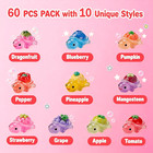 60pcs Mini Resin Turtles  Tiny Sea Animals Figures  Small Luminous Bulk Glow In