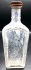 Rare Antique 1950 s Red Ball Co Clear Medical Tonics Apothecary Glass 8 5  W Lid