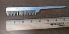 Vintage Aluminum Metal Peebee Rat Tail Comb Made In Usa  damage   Wear 