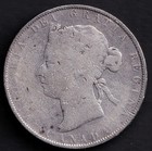 Canada 1881 50c Fifty Cent Half Dollar Queen Victoria  925 Silveer Vg-8