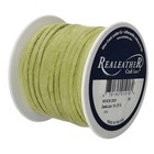 Realeather Suede Craft Lace Green Kiwi 1 8  X 25 Yds     Silver Creek