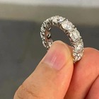 5 00ct Round Natural Diamond Eternity Ring 14k White Gold