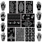 18 Sheets 97pcs Henna Tattoo Stencil Kit  Reusable Mehndi Templates