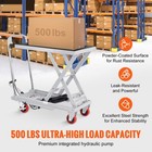 Hydraulic Lift Table Cart 500 Lbs Manual Scissor Lift Table 28 5  Gray