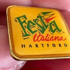 Vintage Hartford Festa Italiana Lapel Pin Connecticut Italian Festival