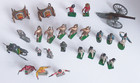      Vintage Toy Soldiers Britains Crescent Johillco Pirates Roman Figures Cannon