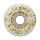 Spitfire Skateboard Wheels Burners 53mm 99a White gold