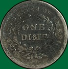 1839 No Drapery Seated Liberty Dime Very Fine Vf Coin  41250