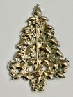 Vintage Style Austrian Emerald Green Rhinestone Christmas Tree Brooch Pin 2 5   