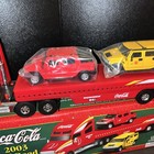 Coca-cola Truck 2003 Off Road Carrier Includes 2 Hummers H2 Lights Die Cast New