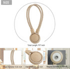 Curtain Tiebacks Magnetic Rope Curtain Tie Backs For Curtains 2 Pack Handmade Ou