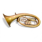 Vintage Orpheus Kyiv Baritone   Tenor Horn No 186 Ussr 1970s Brass 3 Rotary Valv