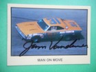 Jim Vandiver Signed 1990 Masters Of Racing  31 Dodge Man On Move Card  226