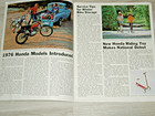 Fall 1975 The Honda Owner Mx Team Honda Racing Elsinore Kick  n Go Scooter Oem