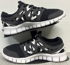 Nike Free Run 2 Low Top Black  White   Dark Grey Dm8915-002  37735 Vg Us Size  6