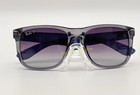 Ray-ban Rb4165 Justin 6596 t3 Polarized Sunglasses Blue Frame Gray Lens 54mm