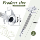 2 Pcs Flexible Stainless Steel Jerry Can Spout Long Nose Gas Can Spout Replaceme