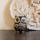 Vintage Black Owl Statue Home Decor - Evil Eye Accent For Bookshelf  Bedroom    
