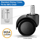 Office Chair Wheels Replacement  5 Pcs 2 Inch Office Chair Casters Heavy Duty  C