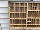 Antique Vintage Wooden Printers Drawer Hamilton Type Letterpress Shadow Box J2