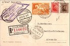 1931 Republic Of Uruguay Lz 127 Graf Zeppelin Postcard Cover To Germany Berlin