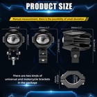 2x 3  Led Work Lights Offroad White Amber Driving Fog Lamp Spot Pod Motorcycle