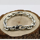Men   s 925 Sterling Silver Bracelet  Link Classical Chain Loop Jewelry 6 3 - 8 7 