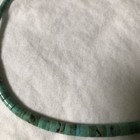 Native American Beaded Turquoise Necklace Silver Balls Greens  blues Nice 