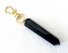 Orgonite Keychain Black Tourmaline   Shungite  Golden Snap Hook  Made In Usa