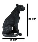 Ebros Realistic Large Black Ghost Panther Jaguar Hunter 20 h Garden Patio Statue
