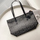 F58292 Coach Black City Zip Tote In Signature Leather Outlet Products Nwt