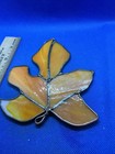 Leaf Stain Glass Hanging Window Suncatcher Wall Art Piece