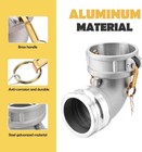 Type Da Cam And Groove Hose Fitting  90 Degree Elbow  4  Femalex 4  Male Camlock