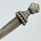 Antique Bodkin Sewing Tool White Metal Edwardian 3 25  Seamstress Accessory