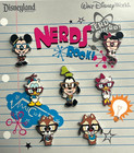 Sealed New Booster 7 Disney Pin Set Nerds Rock  Mickey Chip Dale Science Glasses
