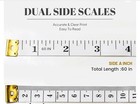 3 Body Measuring Tape Ruler Tailer Sewing Cloth Tape Measure 60  X 3 4  Wide
