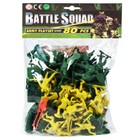 80 Pcs Battle Squad Army Playset Toy Soldiers Military Plastic Figurine Figure