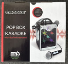 Karaoke Machine For Kids Bluetooth  Aux  Usb  Flashing Lights - Black