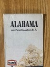 Texaco Map Alabama Huntsville Montgomery Birmingham 1975 Gas Oil Advertising