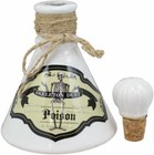 Ebros 5 5 h Ceramic Mad Doctor Small Container With Cork Lid  skeleton Dust 