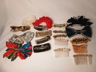 Vintage Hair Combs   Clips In A Basket Lot Of 19