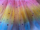 Kids Tutu Skirt Multicolor Size 6 Ballet Dance Costume Party- 4 Layers