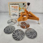 Vintage Moulinex 445 Mouli-julienne 5 Discs Slicer Shredder Orange W Box Mcm