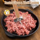 304 Stainless Steel Meat Chopper food Grade 6-blade 11 2 76 Inch  Silver