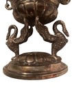 One Vintage Empire Style Table Center Punched Silver Plated Phoenix
