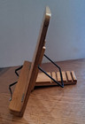 Bamboo Book Stand Cookbook Holder Adjustable Foldable Stores Flat